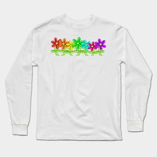 Balloon Flower Field Long Sleeve T-Shirt